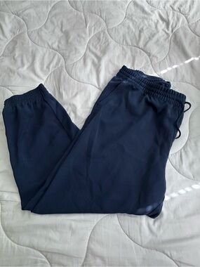 Women’s Navy Elastic Waist Casual Pants